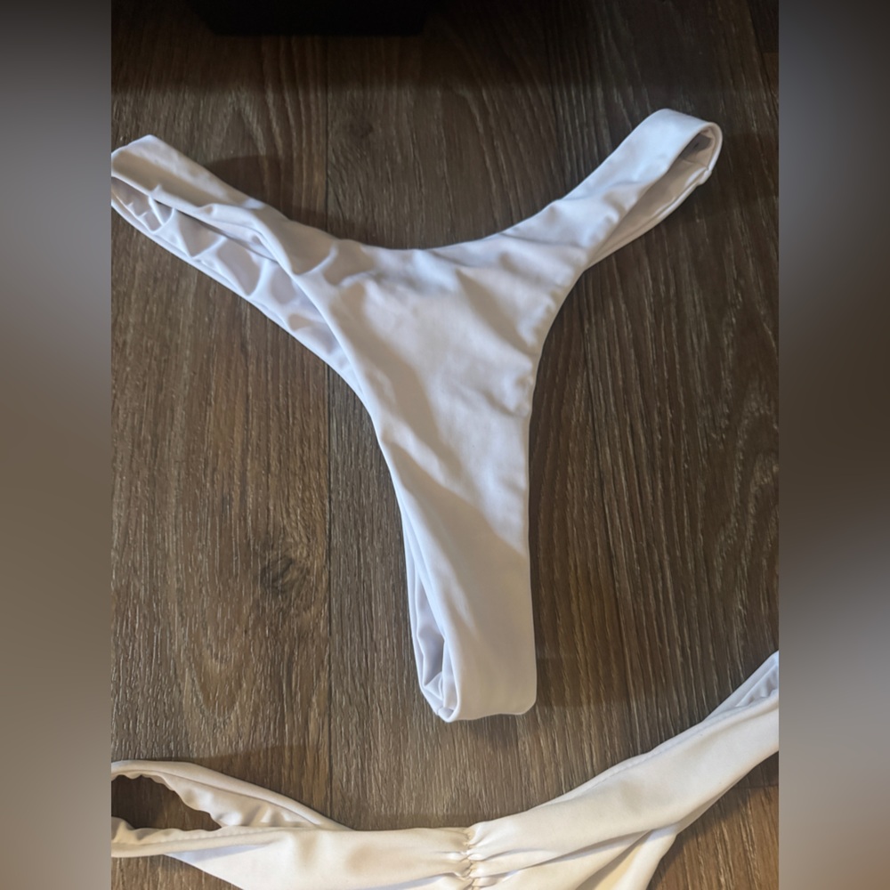 White Brazilian Bikini Bottoms